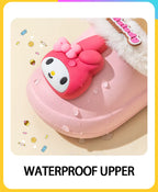 Cute & Cozy Waterproof Cartoon Slippers for Boys & Girls – Winter House Shoes