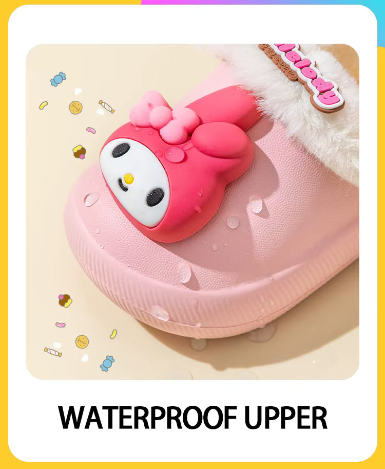 Cute & Cozy Waterproof Cartoon Slippers for Boys & Girls – Winter House Shoes