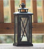Large Glass Candle Holders Wedding Decorations Garden Black European Lamp Retro Iron Candle Holder Centerpieces Metal Lantern