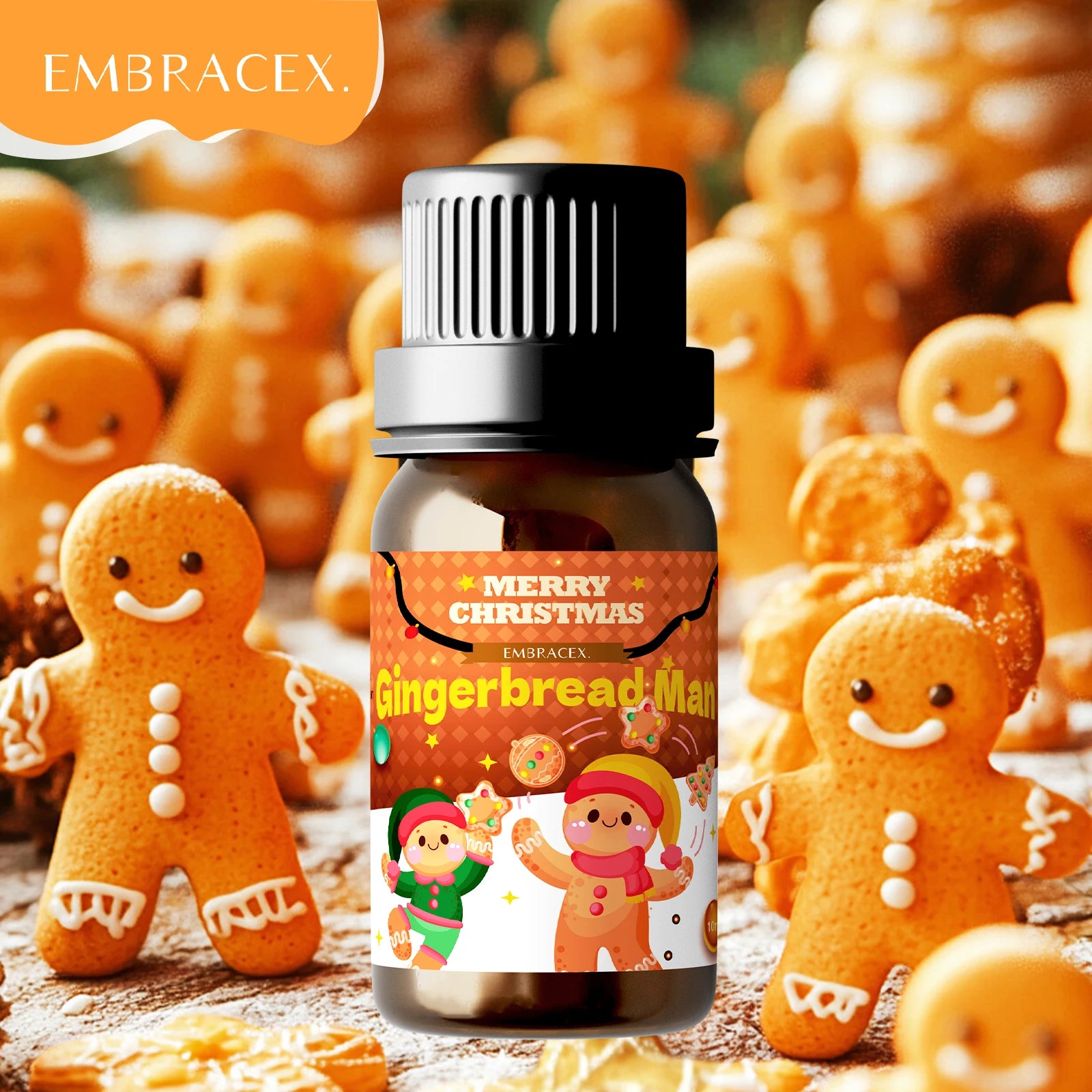 10ml Gingerbread Man Essential Oil Christmas Perfume Diffuser Christmas Party Christmas Gifts Christmas Decoration
