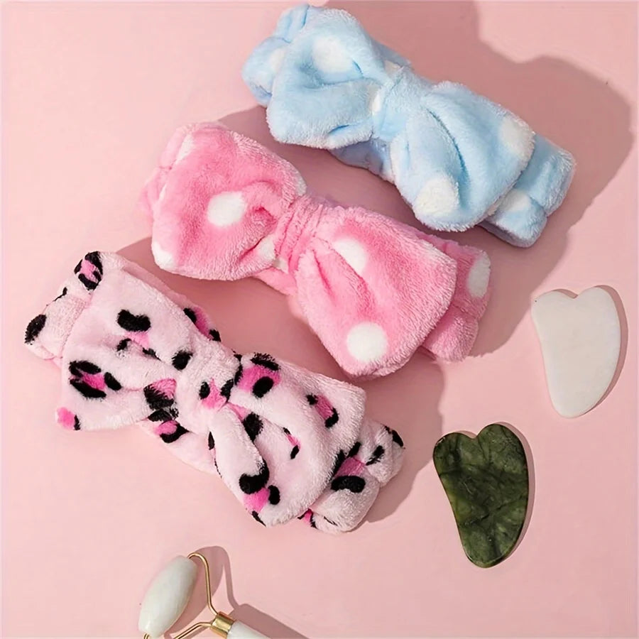 3 Pieces Beauty Tools Set with Gift Box Jade Roller Spa Headband and Gua Sha Board Girls Beauty Gift