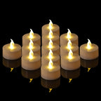 LED Candles 24/12 Pack Flameless Flickering Tea Light Warm White Candle for Party Wedding Birthday Christmas Gifts Home Decor