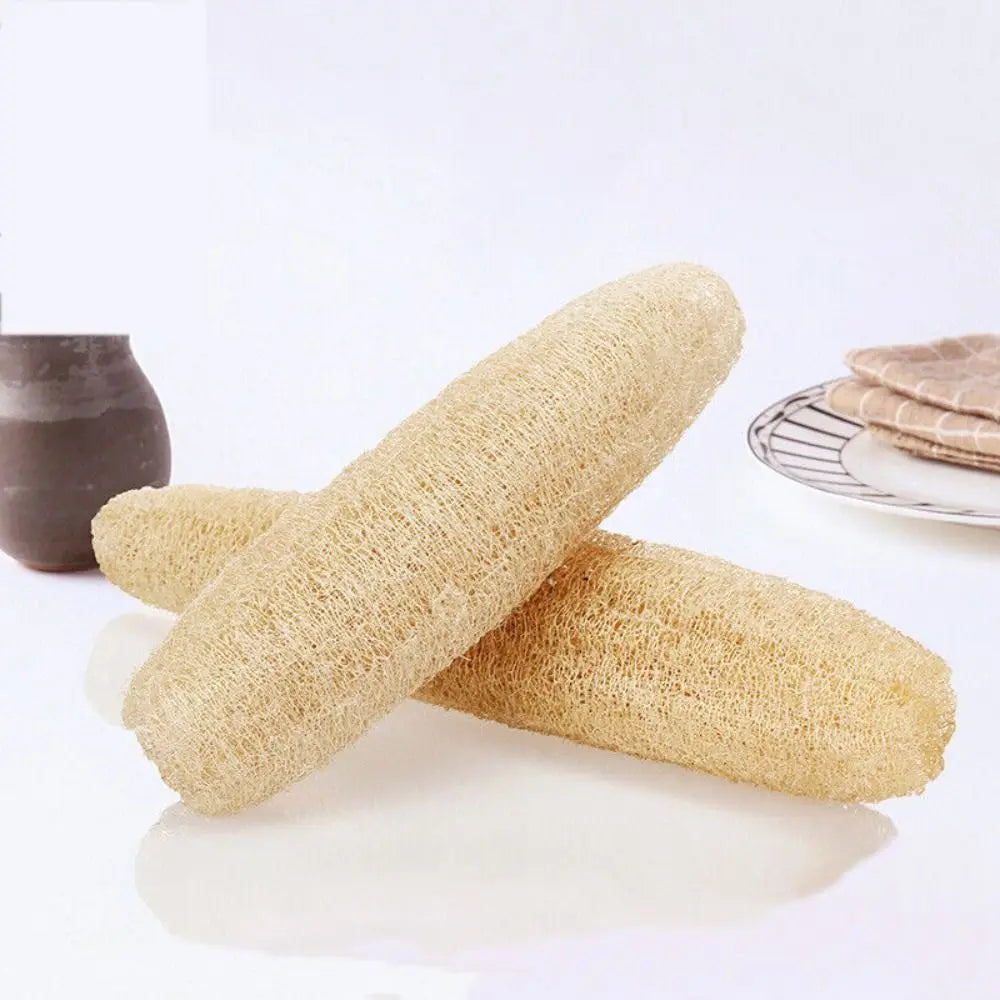 Natural Loofah Luffa Sponge Dish Towels Long Ecological Planting Body Shower Sponge Non-stick Good Absorbency Bath Kitchen