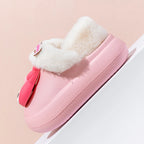 Cute & Cozy Waterproof Cartoon Slippers for Boys & Girls – Winter House Shoes