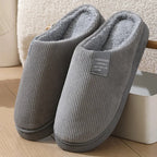 1 pair Fuzzy Sliders for Women Plush Slide Slippers Cozy Open-Back Indoor House Shoes