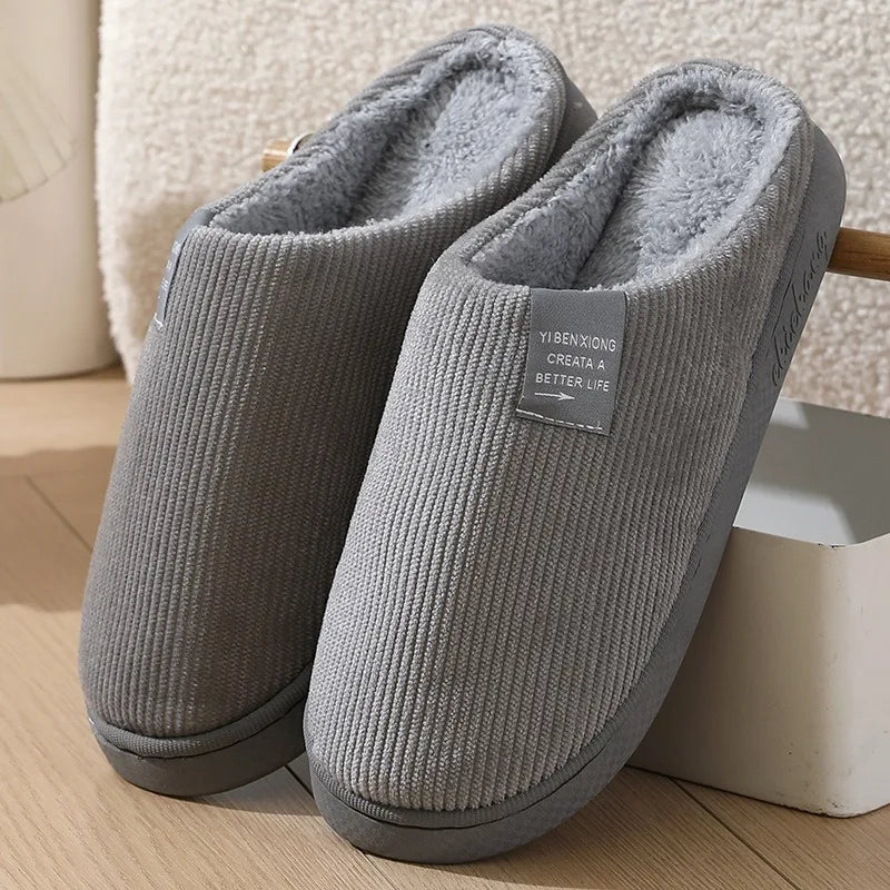 Fuzzy Slip On Slippers for Women