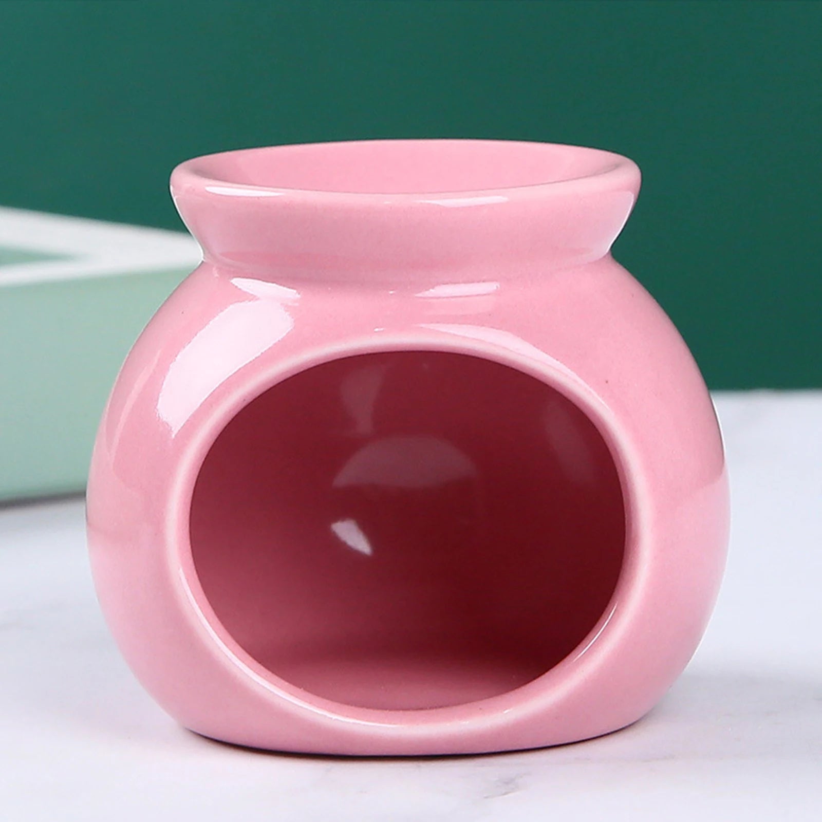 Porcelain Essential Oil Burner Scented Wax Melt Burner Mini Candle Holder Ceramic Crafts Aromatherapy Diffuser Home Decor