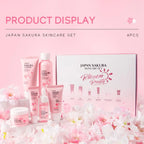 6pcs/Set Sakura Skin Care Sets Gift Sets Skin Care Kit with Cleanser Face Cream Serum Toner Facial Cleanser Product Gift Box New