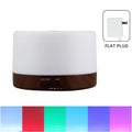 500ml Essential Oil Diffuser Quiet Aroma Mist Diffusers Scent Diffuser Wood Grain Remote Control Ultrasonic Air Humidifier