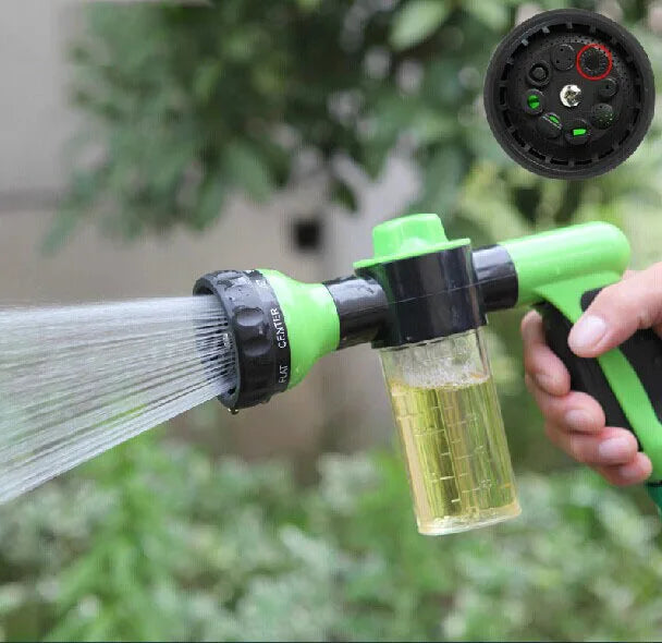 Dog Shower Sprayer 8 in 1 Pet Bath Cleaning Cat Dog Shower Gun High-pressure Hose Nozzle Foam Garden Car Animal Dog Wash Tool