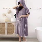 Upgraded Wearable Towel - Ultra Soft Microfiber Bathrobe for Women, Plus Size.