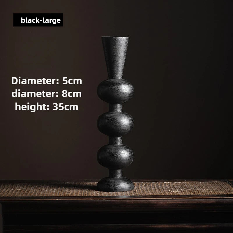Retro Wooden Candle Holder Elegant Wedding Centerpieces Decoration Table Accessories Candlestick Holder Modern Home Decoration