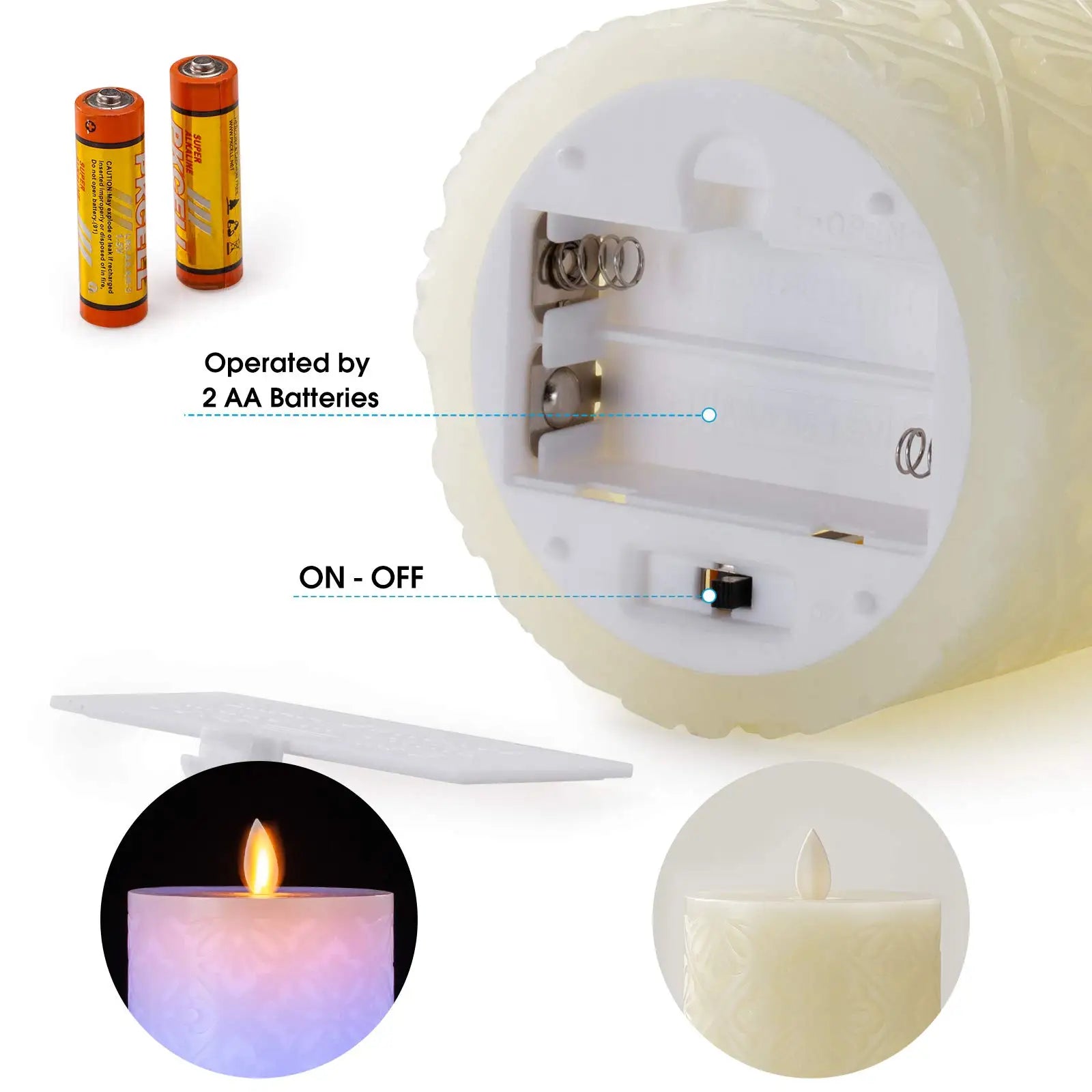 3/1Pcs Real Wax Led Candles with Remote Led Flameless Electric Candles Lamp Tealight Candle for Home Wedding Decor Night Light