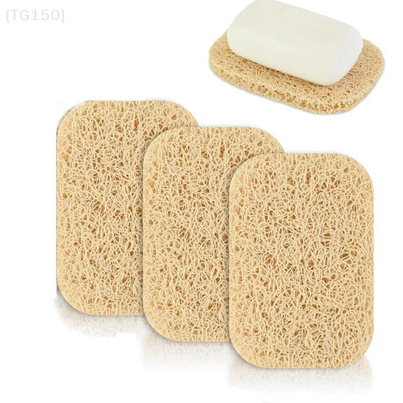 【N】Soap Saver Draining Lift Pad Self Draining Soap Bar Holder Nonslip Soap Dish Tray Shower And Bath Cleaning Sponge Holder