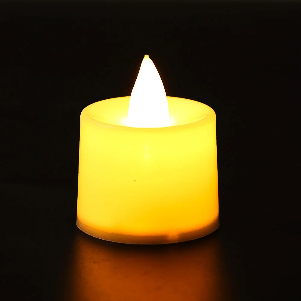 LED Flameless Candle Lights Battery Powered Colorful Tealight for Home Birthday Wedding Party Decor Romantic Candles Light Lamps