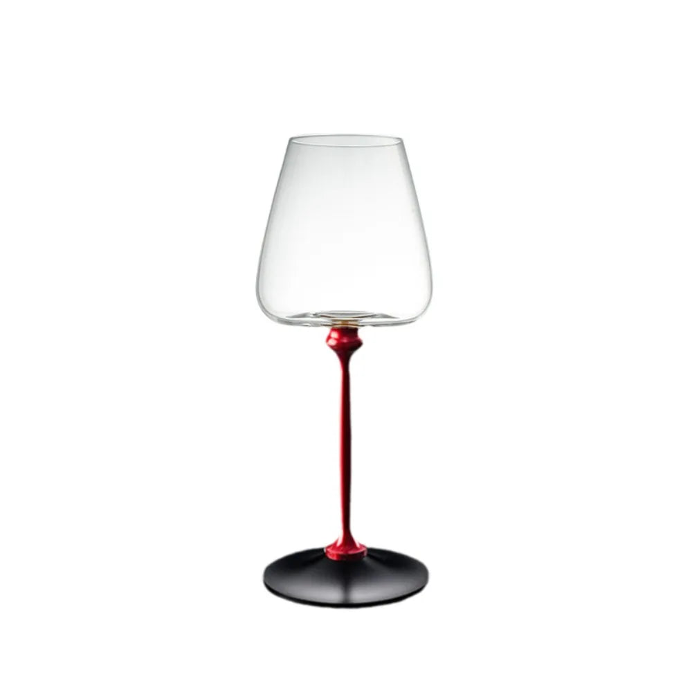 Clear Rotating Glass Wine Glasses 500ml Thickened Base Crystal Goblet Ergonomic Holder Wine Decanter Glass Cup Cocktails