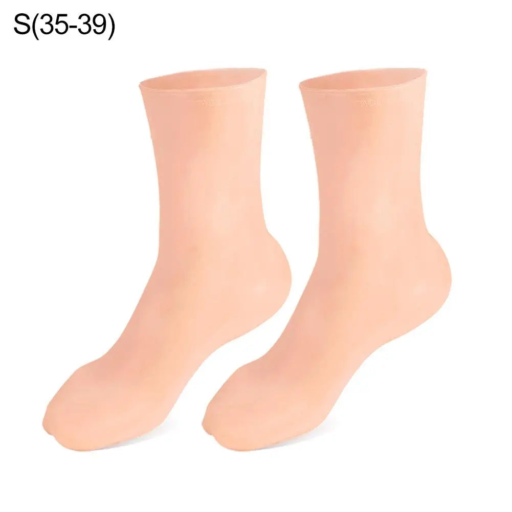 1 Pair Of Silicone Moisturizing Socks For Dry, Cracked Heels And Rough Skin, Softens Rough Foot Skin, Foot Care Tools
