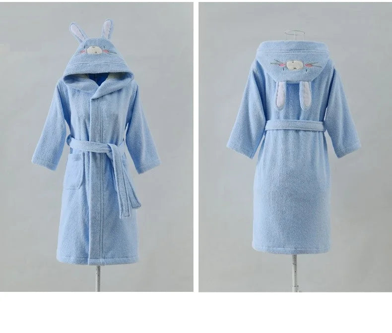 37 Design Cotton Kids Hooded Bathrobe For Girl Sleepwear Robe Boy Cotton Terry Bathrobe Baby Pajamas Bath Robe Children Bathrobe