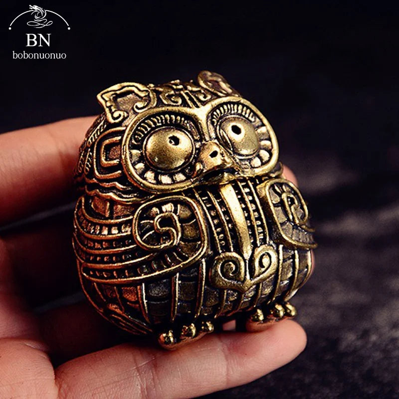 Incense Burner Bronze Antique Owl Creative Home Decor Dragon Incense Holder Censer Office Desk Ornaments Decorations Car ashtray
