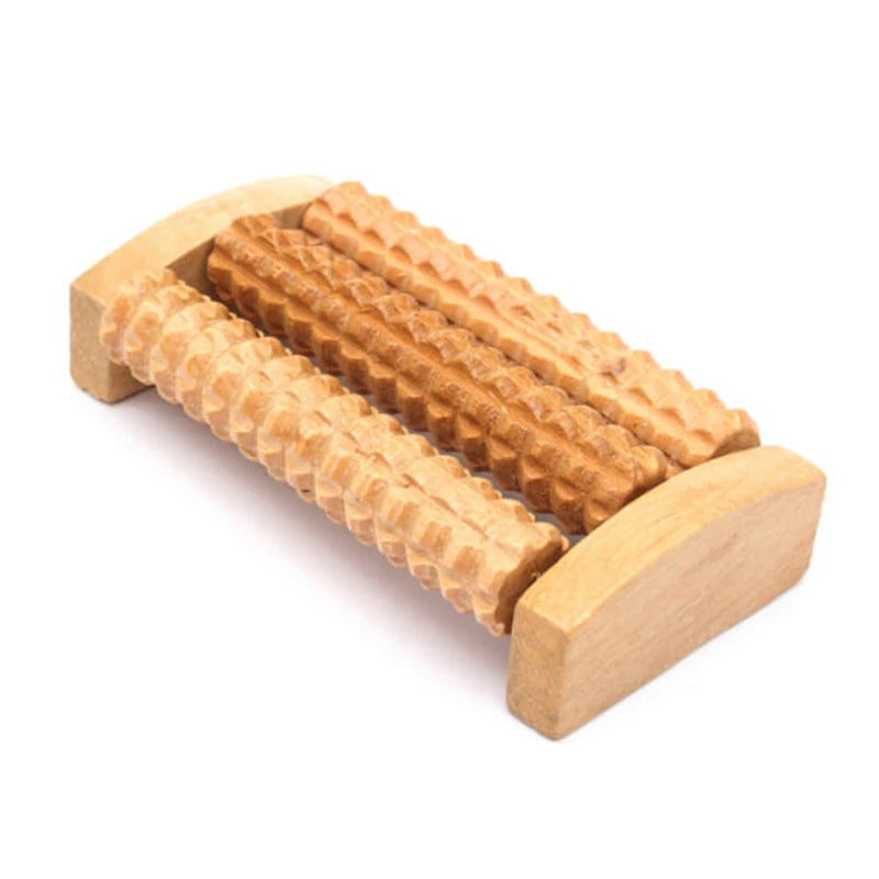 Small 14cm Wooden Foot Roller Care Reflexology Relax Spa Gift Massager Tool for Foot Massage Relief