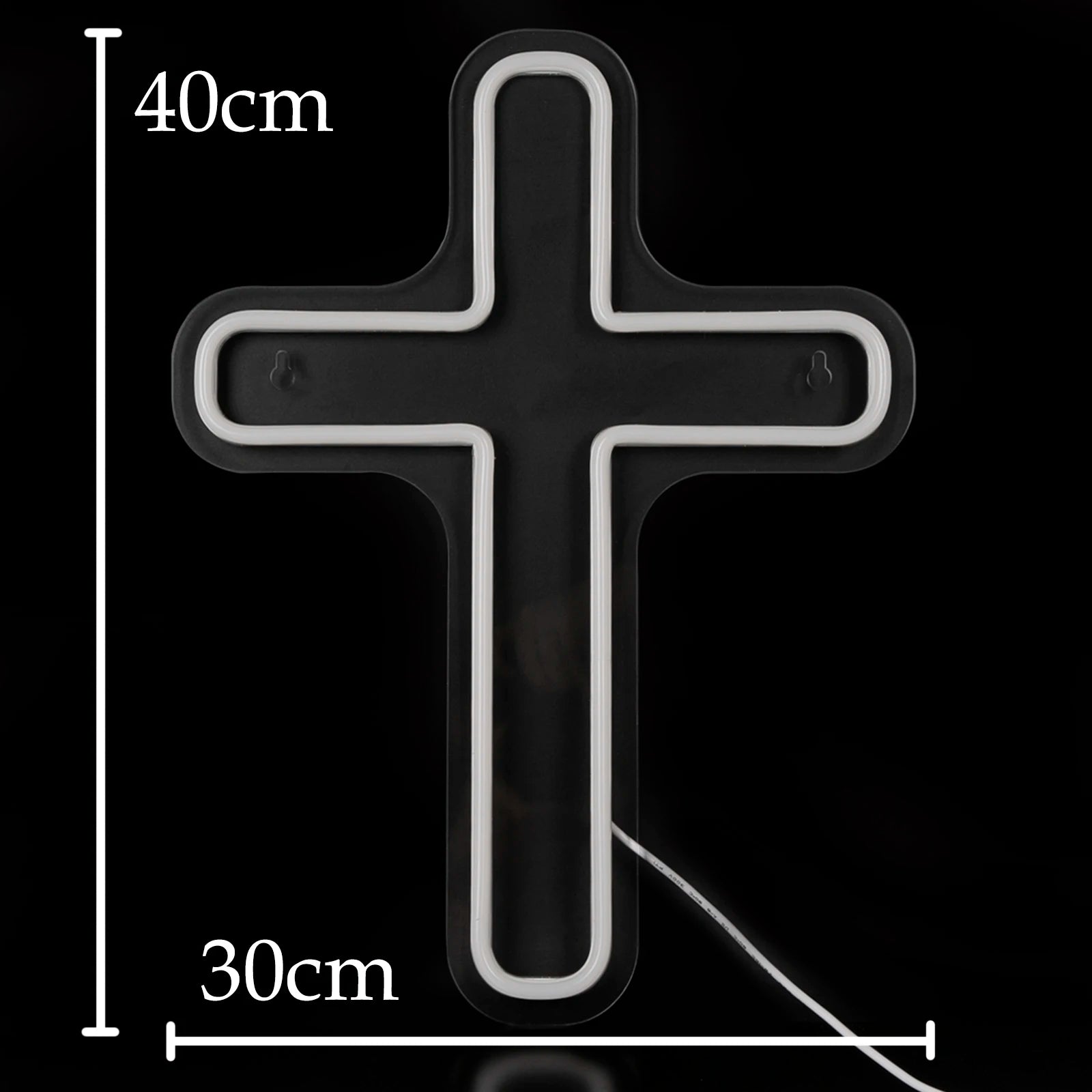 Baptism Cross Neon Sign Led Cross Shaped Light for Baptism Christening Decoration First Communion Good Friday