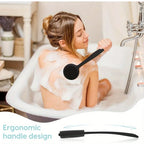 Bath back brush, suitable for deep body cleansing and exfoliation massage during showers, with soft bristles on both sides