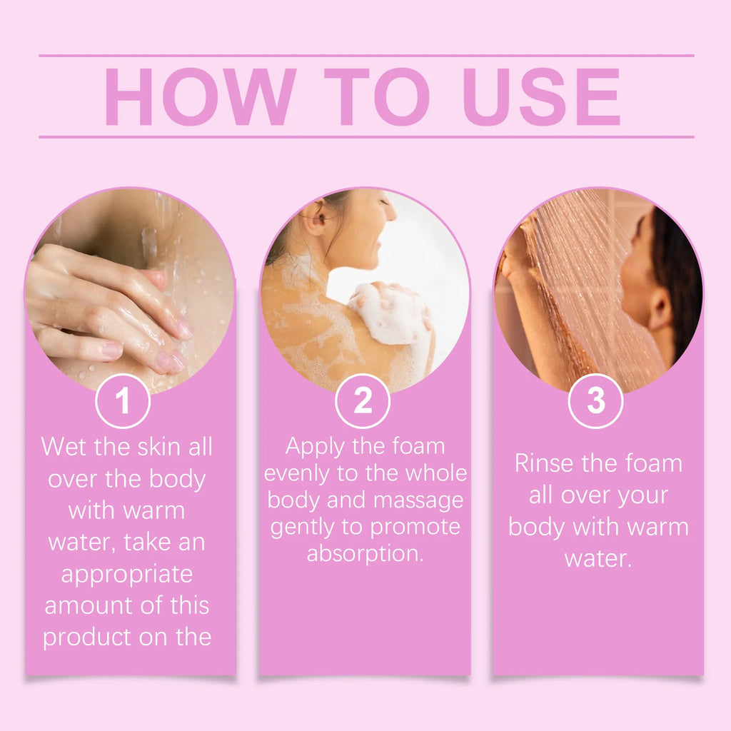 Exfoliating Shower Gel Deep Cleansing Remove Old Dead Skin Brighten Skin Tone Moisturizing Smoothing Refresh Whitening Body Wash