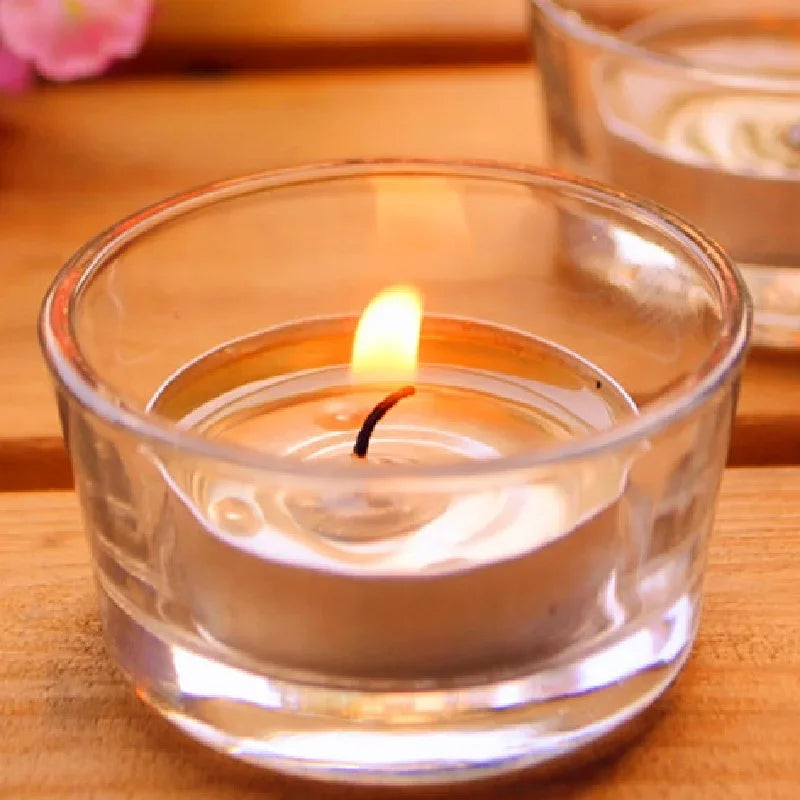 Retro Candlestick Glass Candle Holders, Candlelight Dinner Decorations, Valentine's Day Furnishing, DIY Glass Holders