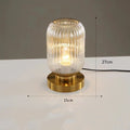 Nordic Modern Glass Table Lamps Bedroom Bedside Night Light Study Office Decoration Reading Home Lighting LED Living Room Desk