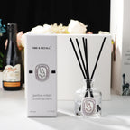 50ml Reed Diffuser Gift Set Home Fragrance Oil with 4pcs Reed Sticks Home Air Freshener Essential Oil for Bathroom Accessories
