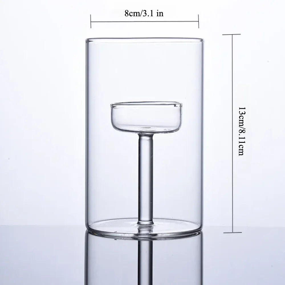 Glasseam Glass Tealight Candle Holder Modern Cylinder Candle Holders for Table Centerpiece Wedding Christmas Party Decorations