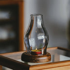 Glass candle holders, windproof candles, desktop retro art ornaments, home hotels, homestays, decoration and decoration