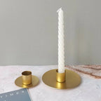 Simple Golden Candle Holders Metal Desktop Candlestick For Wedding Party Festival Candelabra Art Gifts Home Decor Candle Holders