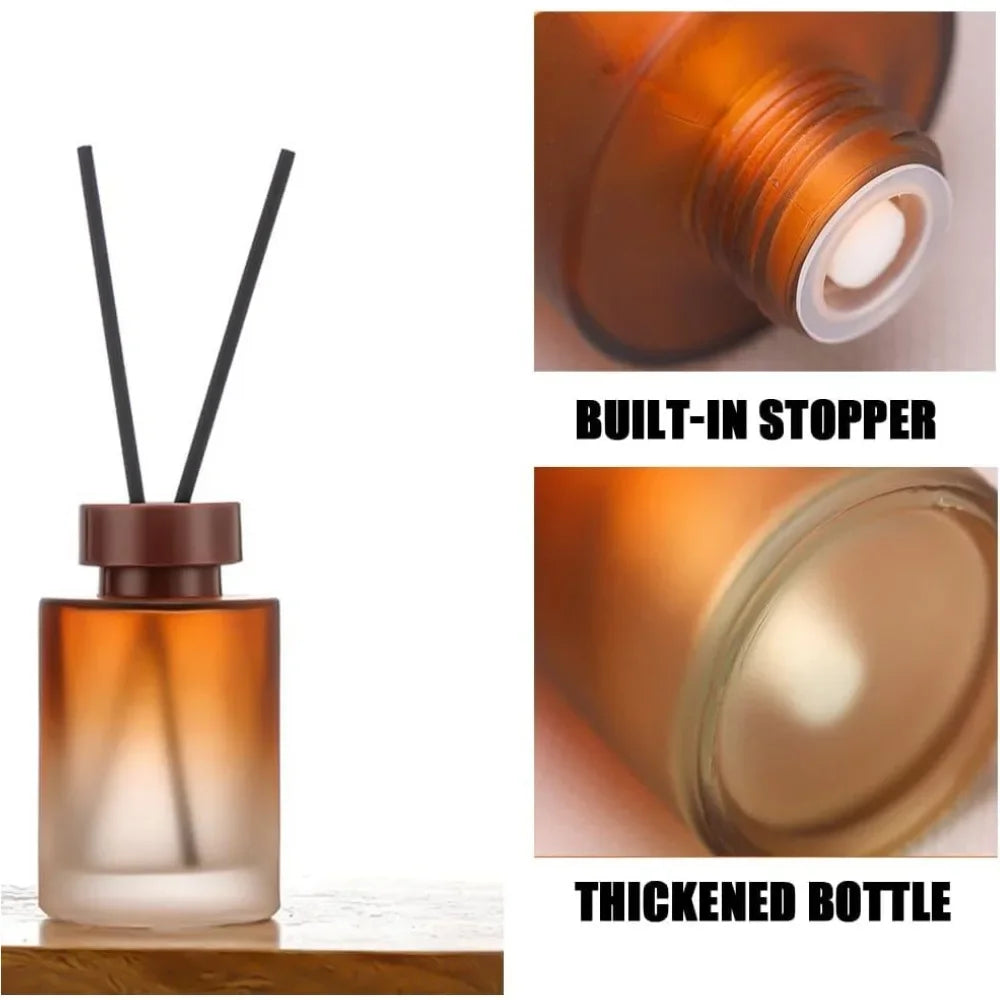 120ML Home Fragrance Diffuser Empty Bottle Party Gifts Glass Container Reed Diffuser Essential Oil Bottle DIY Home Bathroom