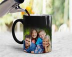 Black To White Magic Personalized Photo Mug 11oz Ceramic Color Changing Family Gift Mug
