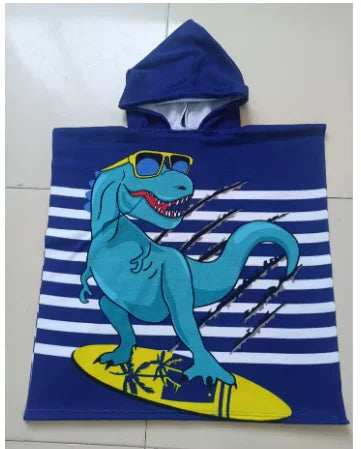 Kids Boys 1-5 Years Old Bathrobe Newborn Towel for Kids Shark Dress Up Kids Poncho Cape Kids Beach Towel Poncho Hooded Baby