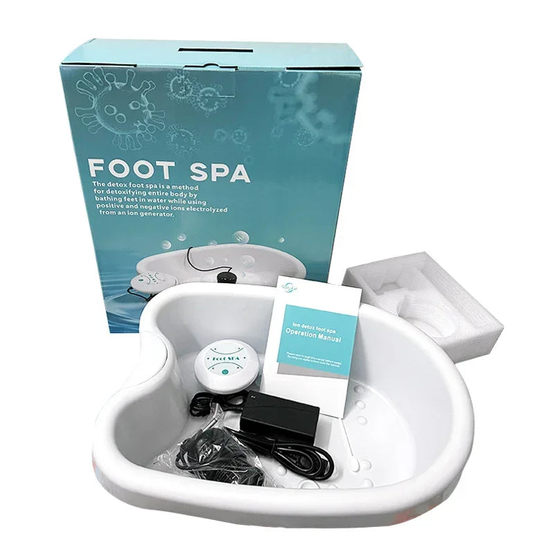 Footbath Foot Detox Ionic Spa Machine Ionic Detoxifier for Feet Bath Ion Cleanse Plantar Reflexology Foot Detox Arrays Massager