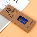10 PCS/Box Tea Light Candles Long Burning Smokeless Tea Candles Decorative Glow Unscented Paraffin Tealights Candles For Home
