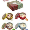 4pcs Scented Candle Set Perfect for Relax, Relaxation, Yoga Bathing - Ideal Birthday Holiday Gift Handcrafted Festive Candles