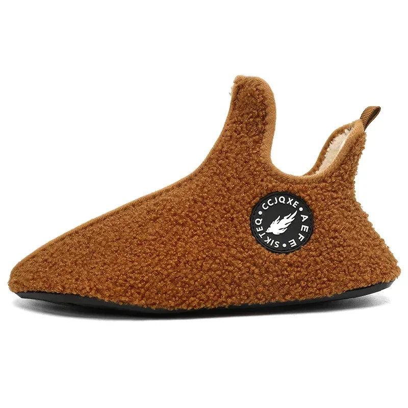 Winter Slippers Men Couples Slippers Non-slip Warm Women and Men Slipper Indoor Soft Shoes Comfortable Flat Home Cotton Shoes