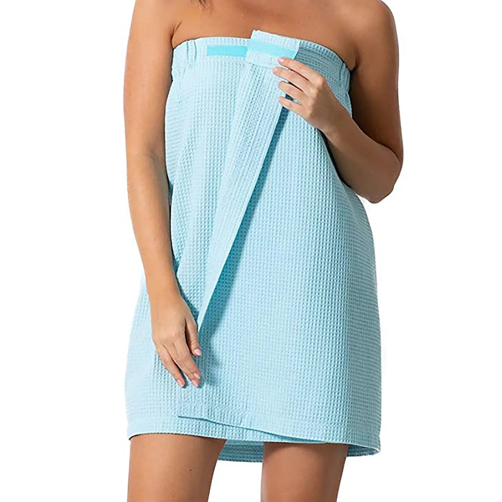 Ladies Bath Towel Women’s Waffle-Spa Body Wrap with Adjustable Closure Home Textile Towel Women Robes Bath Wearable Towels