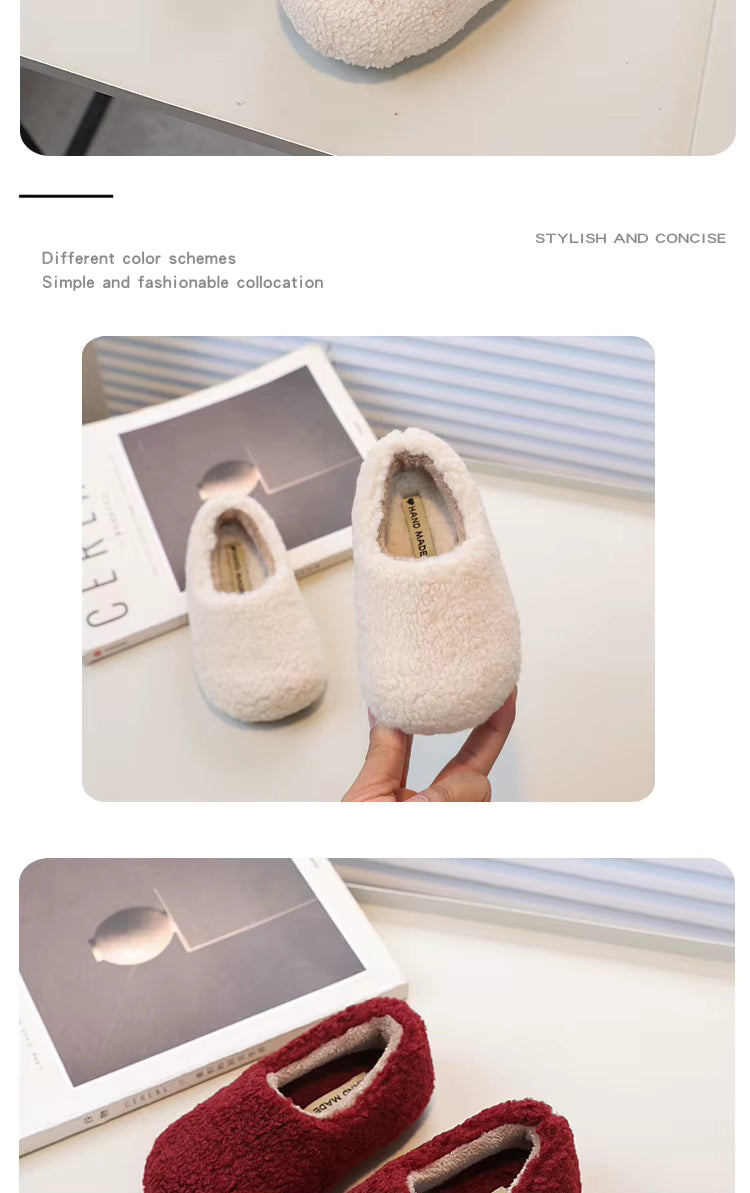 Cozy Little Cotton Slippers for Kids – Unisex House Shoes