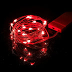 LED Fairy Lights Battery Operated String Lights Waterproof Silver Wire Firefly Starry Lights  Wedding Party Xmas Christmas Decor