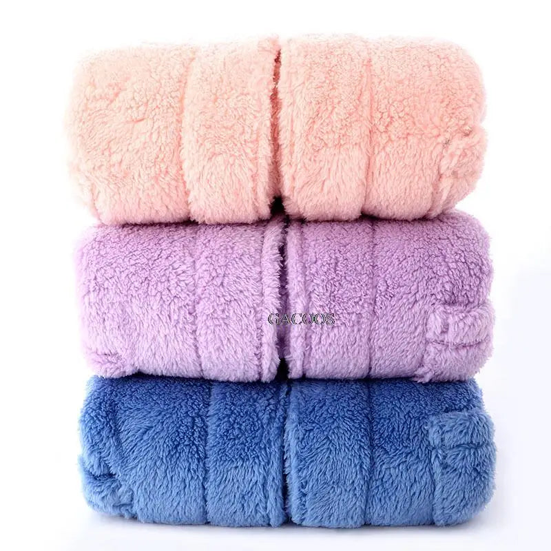 Winter Thicken Bathrobes for Kids Girls Flannel Warm Nightgown Teens Boys Bathing Robe Solid Color Night Robe Baby Dressing Gown