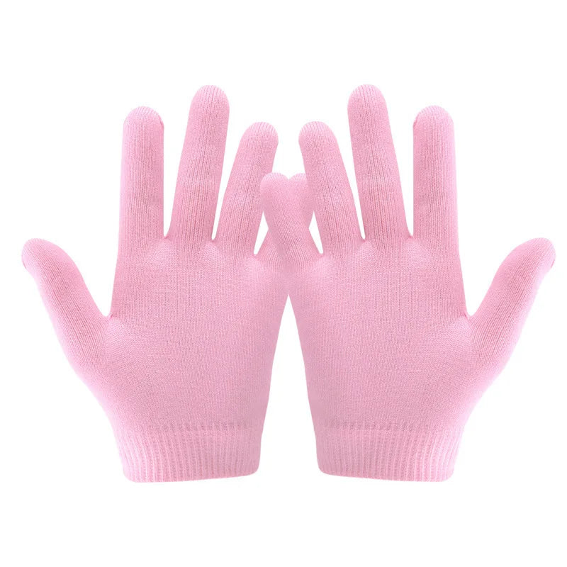1 set Reusable SPA Gel Socks & gloves Moisturizing whitening exfoliating velvet smooth beauty hand foot care silicone socks