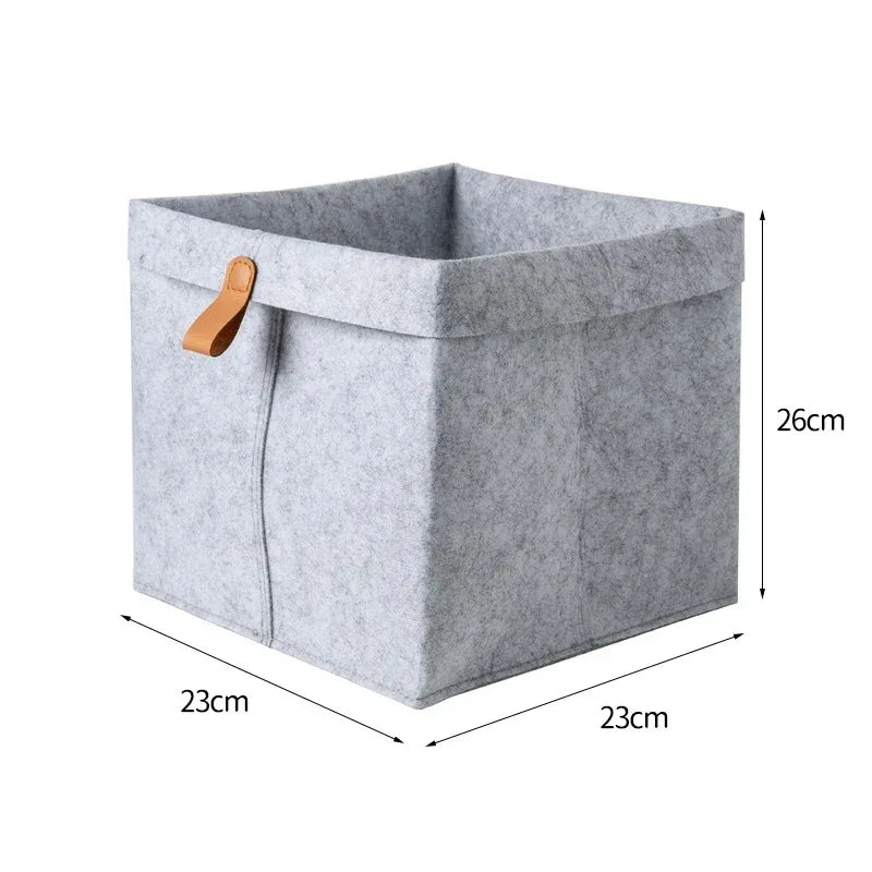 Large Capacity Felt Storage Box for Clothes Bathroom Laundry Toys Office Sundries Dormitory Underwear Organizer241