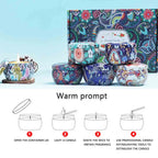 1 Box of 6 Tin Can Candle Set Soy Wax Essential Oil Dried Floral Scented Candle Gift Set Wedding Birthday Gift Home Decoration