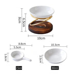 Aroma Oil Burner Warmer Oil Incense Wax Melt Burner with Candle Spoon Office Living Room Spa Yoga Home Decor Wedding Gifts