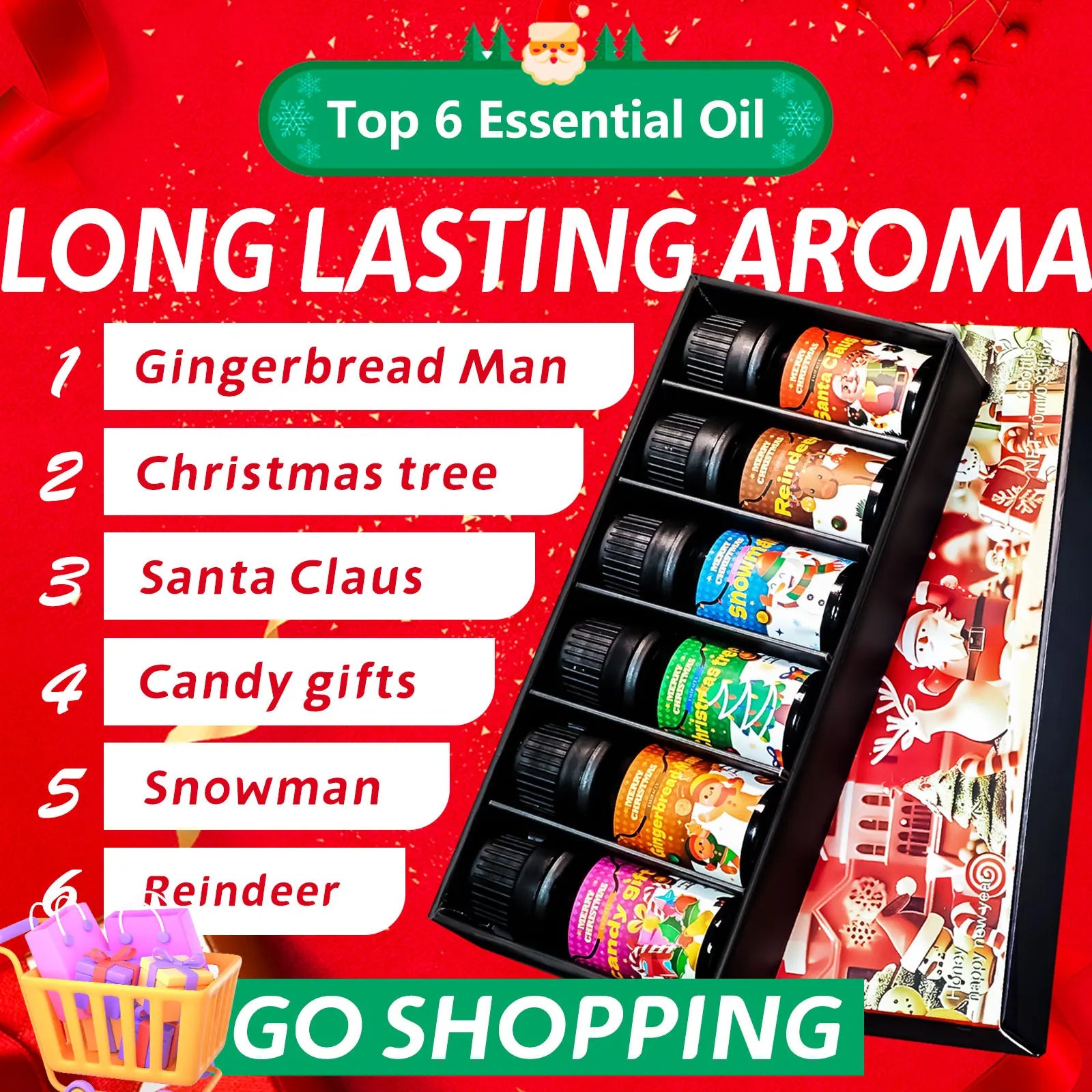 10ml Gingerbread Man Essential Oil Christmas Perfume Diffuser Christmas Party Christmas Gifts Christmas Decoration