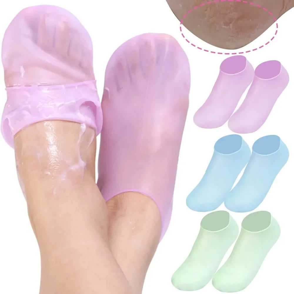 Spa Massage Silicone Moisturizing Foot Socks Remove Dead Skin Anti Cracking Anti-drying Foot Care Socks Pain Relief